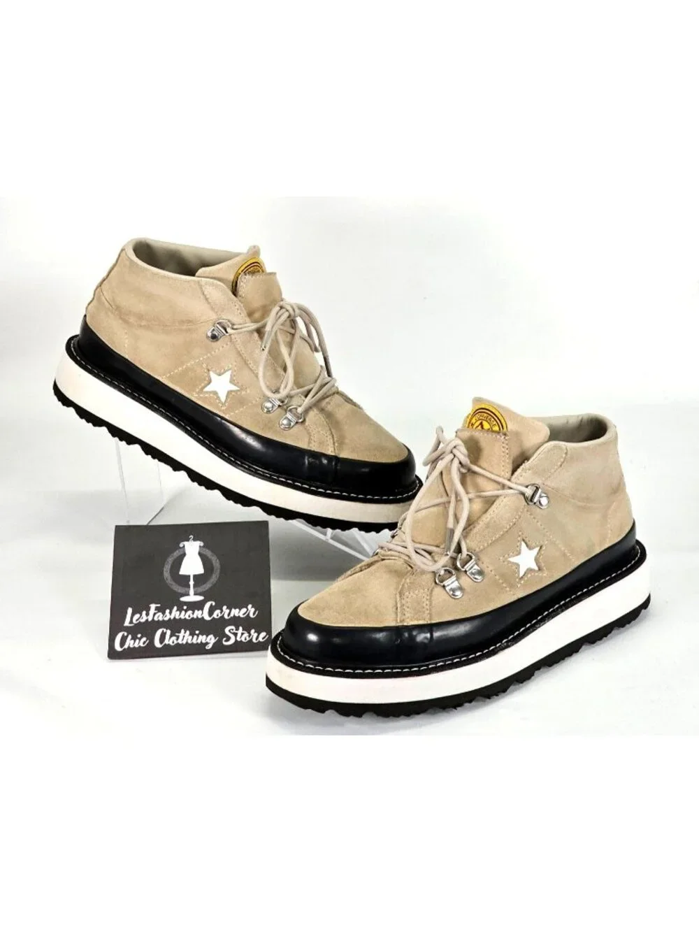 Converse Women's Beige Fleece Lined One Star Boot Sneakers Shoes Size 7.5 1962 - Picture 8 of 16